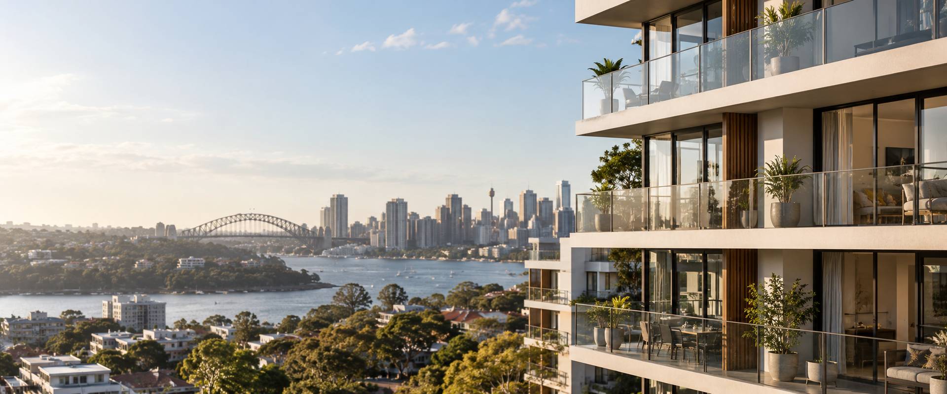 investment loan structuring sydney - a block of investment apartments with balconies in inner Sydney