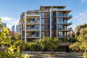Sydney Property Investment Finance Guide - a block of investment apartments with balconies in inner Sydney